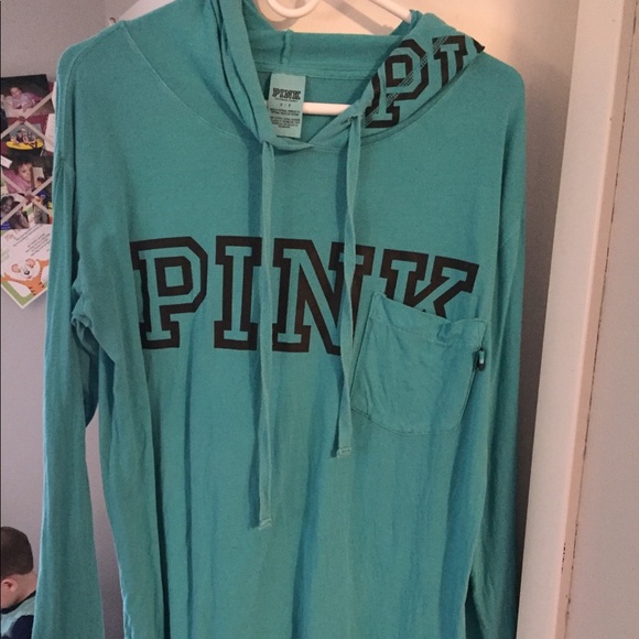 VS PINK long sleeve hooded tee - Picture 1 of 1